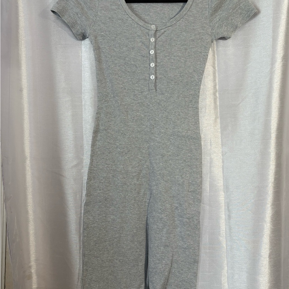 American Apparel Light Gray Knit Dress Size Small